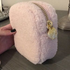 Stoney Clover Lane (SCL) Pink Mini Sherpa Pouch.